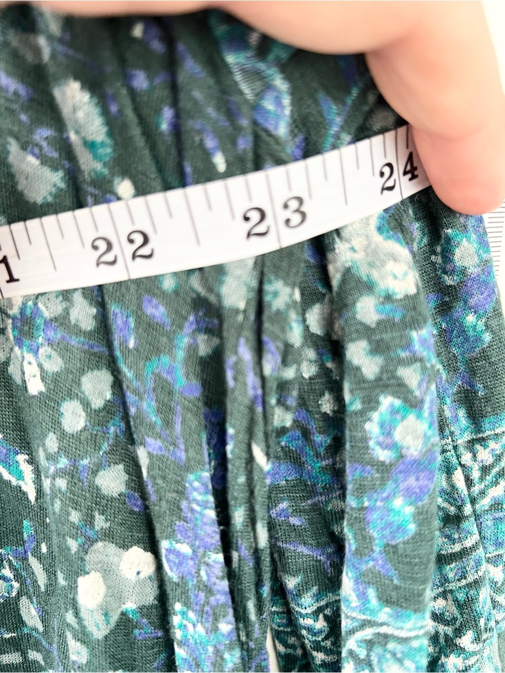Lucky Brand Green Floral Peasant Blouse - Picture 7 of 7